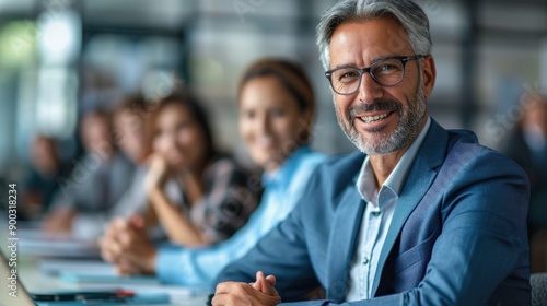 Inspirational Senior CEO Leading a Professional Growth Strategy