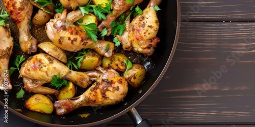 Pan-Seared Chicken and Potatoes With Fresh Herbs