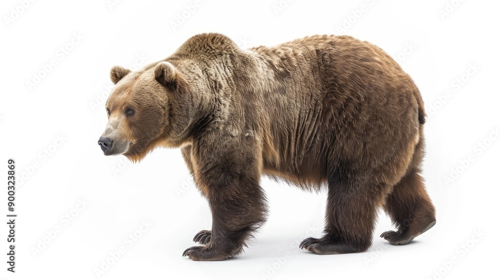 Obraz premium big bear isolated on white background