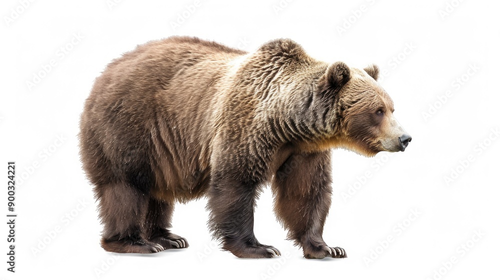 Fototapeta premium big bear isolated on white background