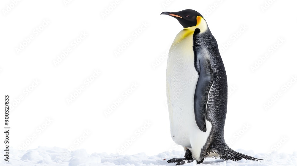 Fototapeta premium emperor penguin isolated on white background