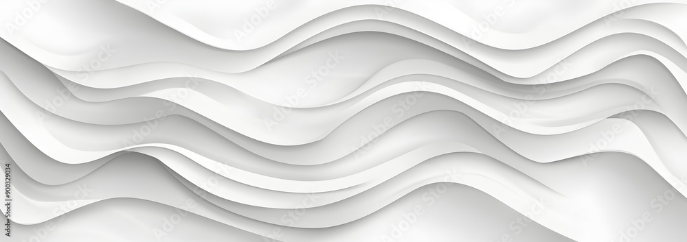 White background with wavy pattern for wall cladding or decorative panels, vector illustration. Design template for decoration and interior design in home or office space White background with wavy pattern for wall cladding or decorative panels, vector illustration. Design template for decoration and interior design in home or office space