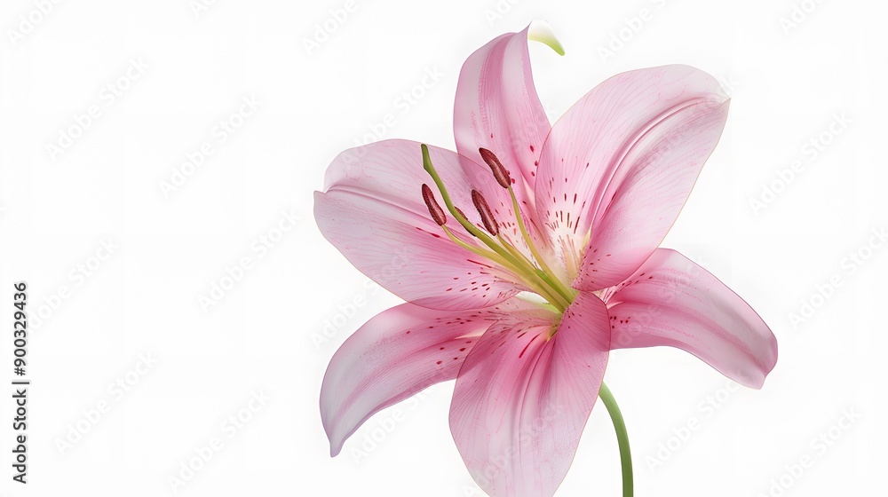 Pink Lily Flower Close-up Pink Lily Flower Close-up