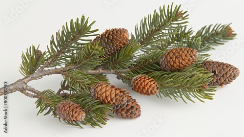 Douglas Fir (Pseudotsuga menziesii): Though not a true fir, the Douglas Fir is essential for its valuable timber and is recognized for its cones with unique, projecting bracts.
 photo