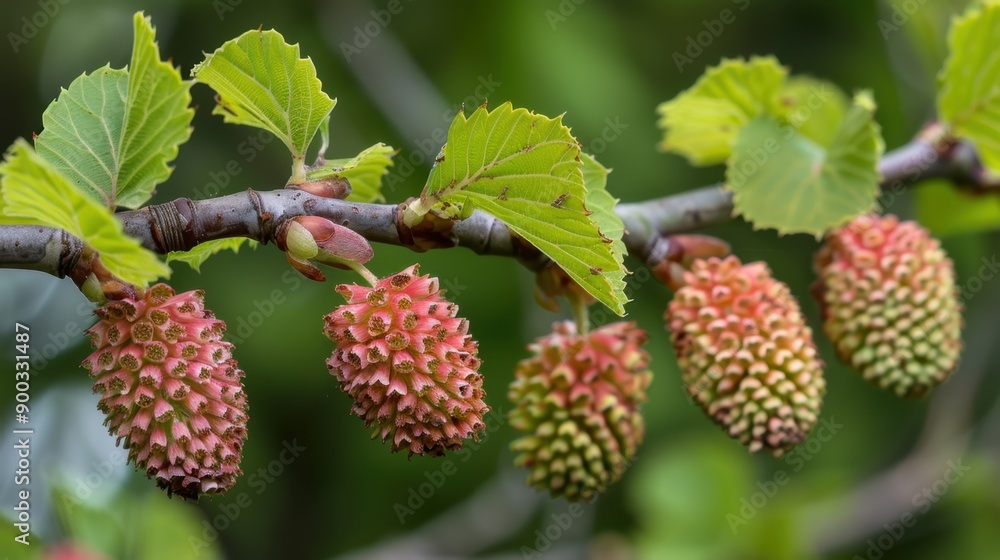 Alder (Alnus): Preferring moist conditions, alders are distinguished by their cone-like catkins and roots that fix nitrogen, boosting soil fertility and promoting ecosystem growth.
Alder (Alnus): Preferring moist conditions, alders are distinguished by their cone-like catkins and roots that fix nitrogen, boosting soil fertility and promoting ecosystem growth.