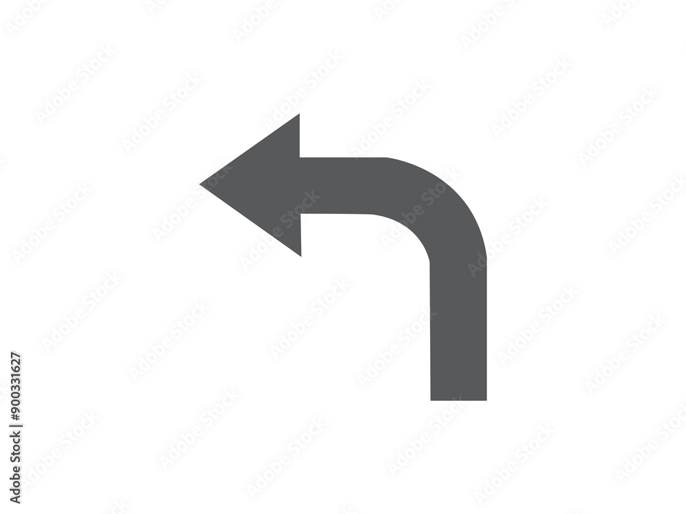 Left turn icon 