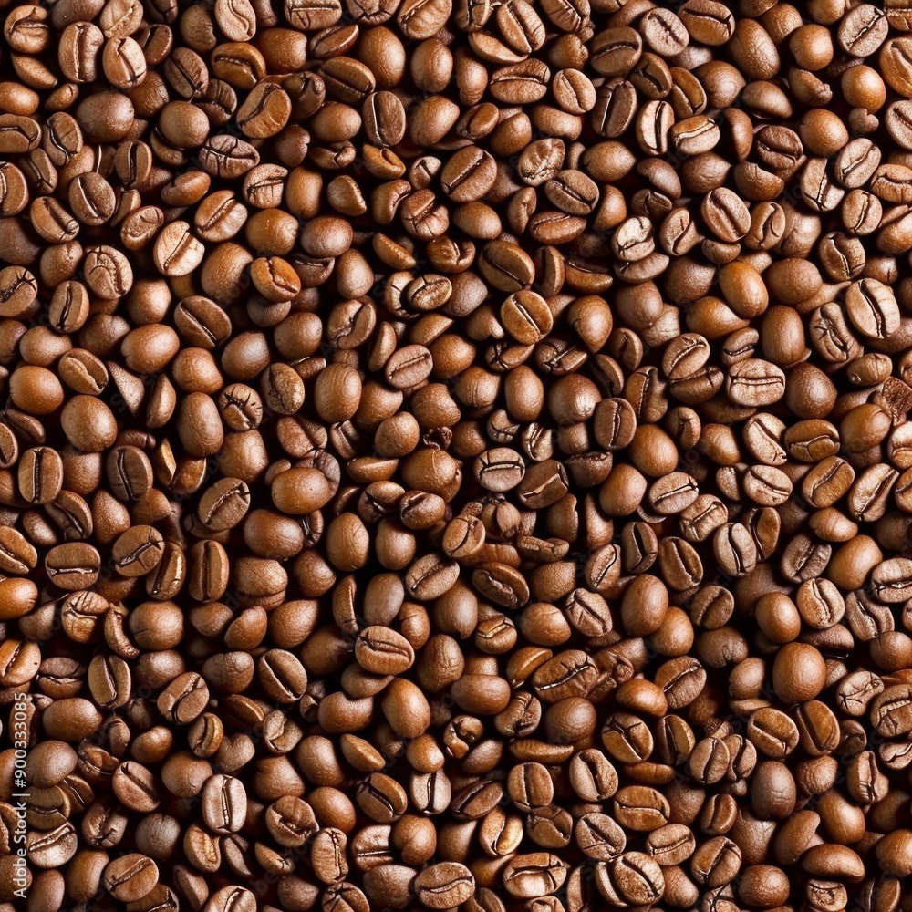 Brown roasted coffee beans close up full frame as a background texture Brown roasted coffee beans close up full frame as a background texture