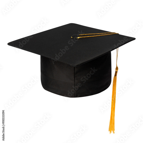 Canvas Print Graduation Hat, cutout, full depth of field.