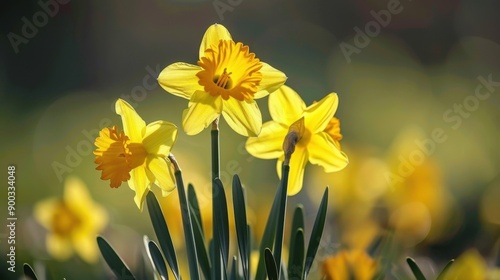 Daffodil: Bright yellow daffodils, blooming in early spring, symbolize rebirth and new beginnings, bringing a cheerful and optimistic touch to any garden or arrangement.
