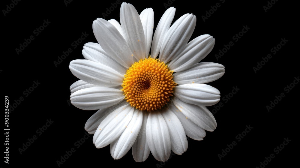 Obraz premium Daisy: With their pure and simple charm, daisies stand for innocence and purity, often bringing to mind nostalgic memories of carefree childhood days.