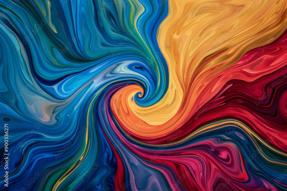 Obraz premium An abstract background with vibrant swirling colors forming a dynamic pattern