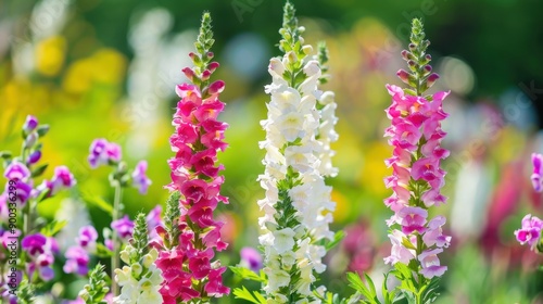 Snapdragon: Tall and dramatic, snapdragons symbolize strength and grace, adding a bold touch to flower arrangements with their unique and elegant blooms.