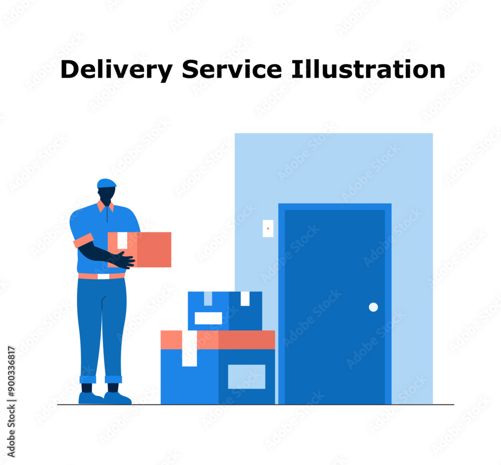 Deleivery Service Illustration Deleivery Service Illustration