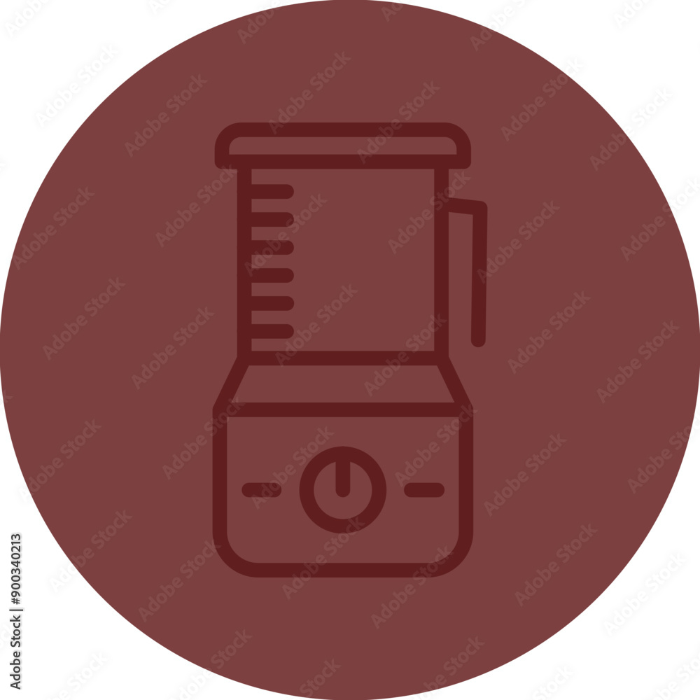 Food Blender Vector Line Maroon Circle Maroon Food Blender Vector Line Maroon Circle Maroon