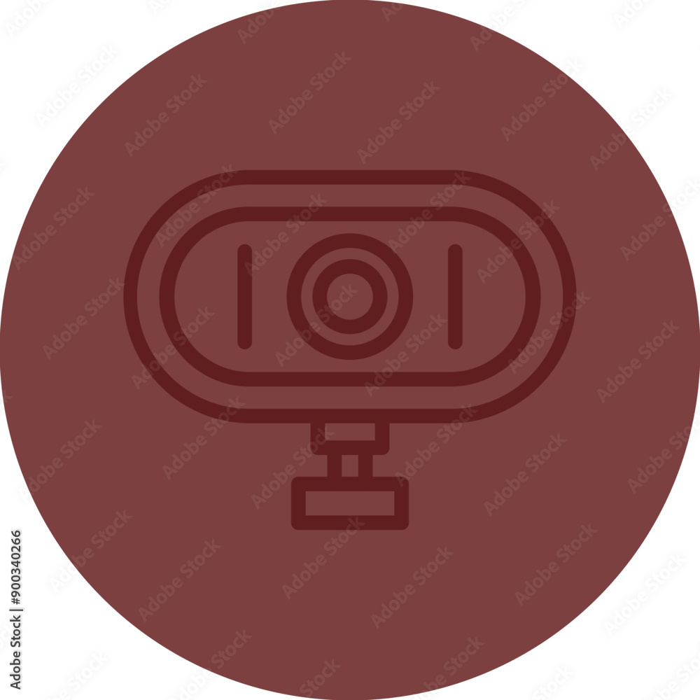 Web Cam Vector Line Maroon Circle Maroon Web Cam Vector Line Maroon Circle Maroon