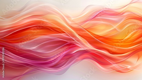 Abstract Swirling Waves of Color