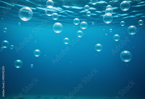 underwater bubbles background light blue gradient high resolution high details vibrant