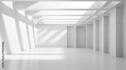 Minimalist White Interior with Natural Light