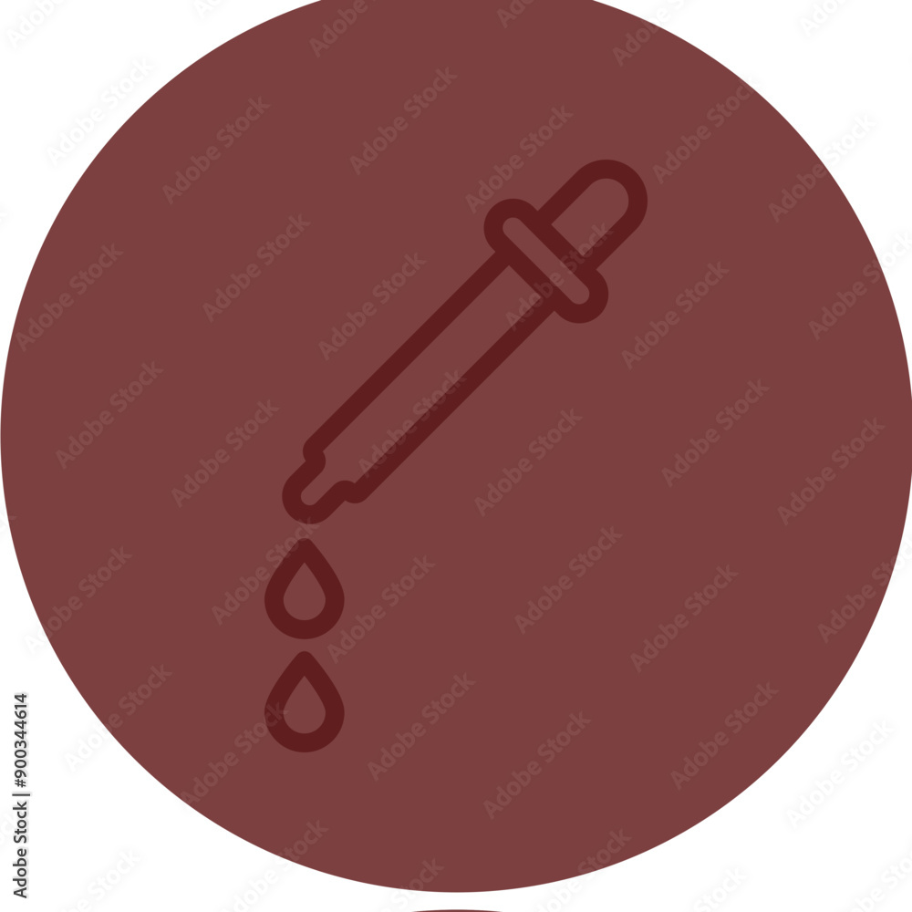 Eye Dropper Vector Line Maroon Circle Maroon Eye Dropper Vector Line Maroon Circle Maroon
