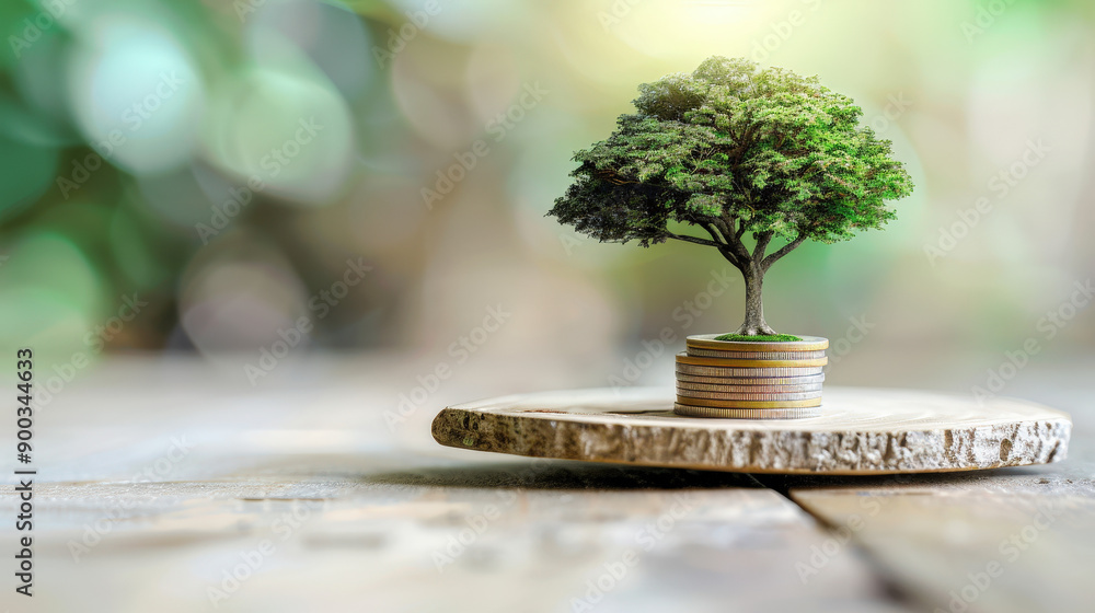 Investigate the role of alternative investments in a balanced portfolio, A small tree growing over the coins Investigate the role of alternative investments in a balanced portfolio, A small tree growing over the coins
