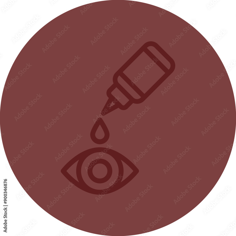 Eye Drop Vector Line Maroon Circle Maroon Eye Drop Vector Line Maroon Circle Maroon