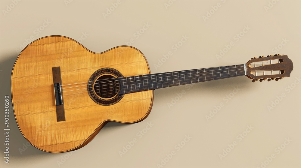 acoustic guitar isolated on white, Classic acoustic guitar, beige-toned background, hobby, Playing an instrument acoustic guitar isolated on white, Classic acoustic guitar, beige-toned background, hobby, Playing an instrument