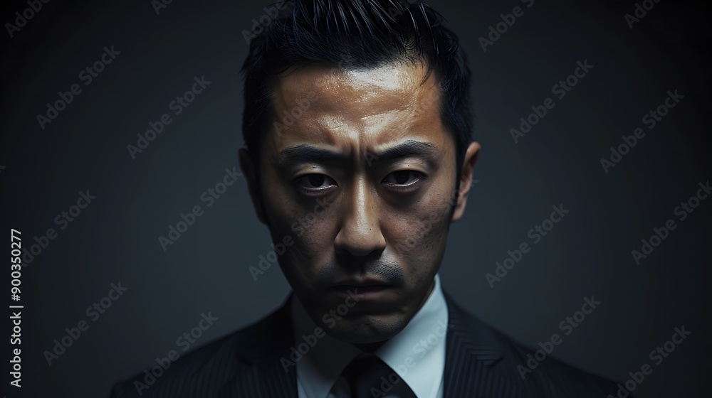 スーツを着日た本人ビジネスマンポートレート スーツを着日た本人ビジネスマンポートレート