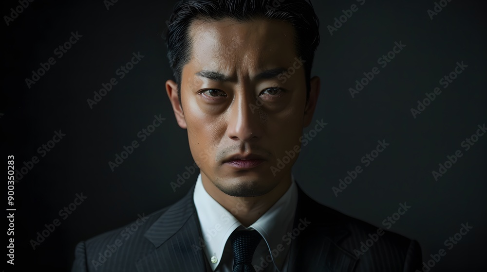 スーツを着日た本人ビジネスマンポートレート スーツを着日た本人ビジネスマンポートレート