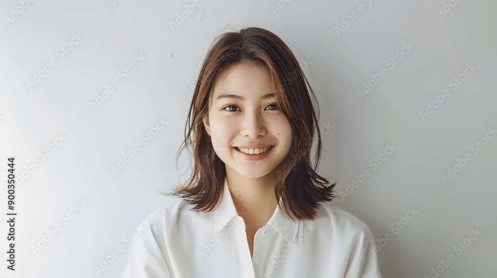 笑顔の日本人女性 笑顔の日本人女性