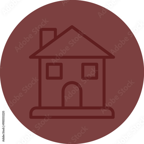 Lodge Vector Line Maroon Circle Maroon