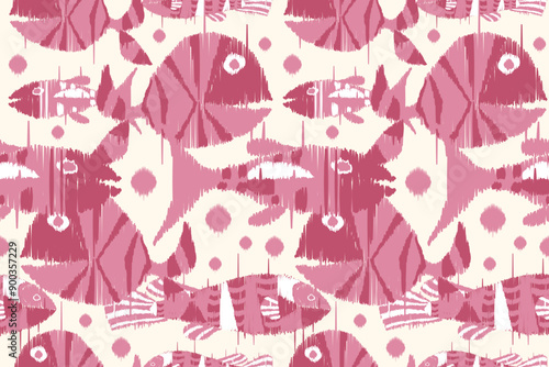 Animal seamless pattern. Ethnic peacock with ornate border traditional decorated peacock design for carpet, wallpaper, clothing, textile, wrapping, Batik, fabric, tile, and embroidery style.