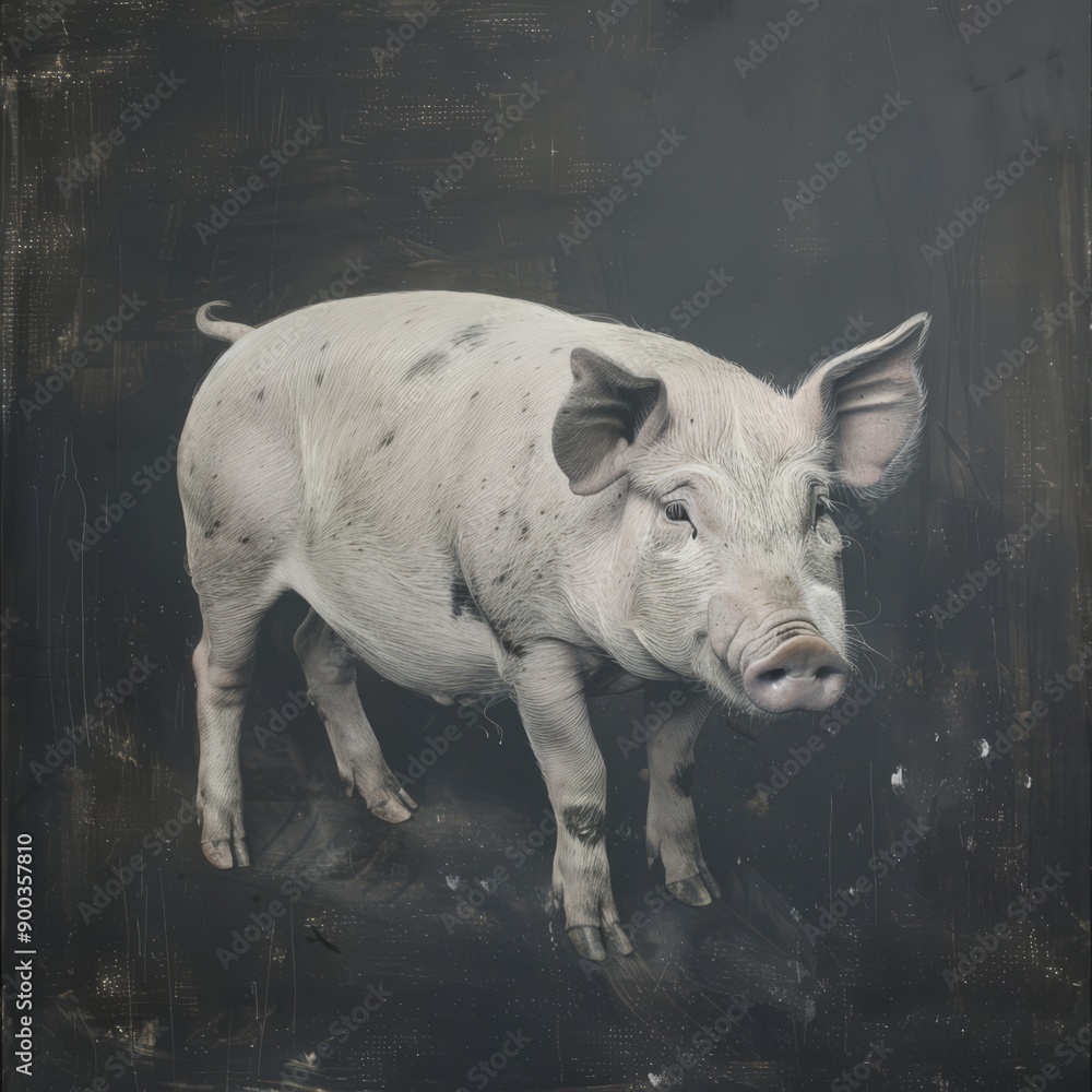 Fototapeta premium A pig