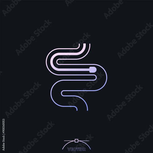endoscopy procedure icon with a gradient