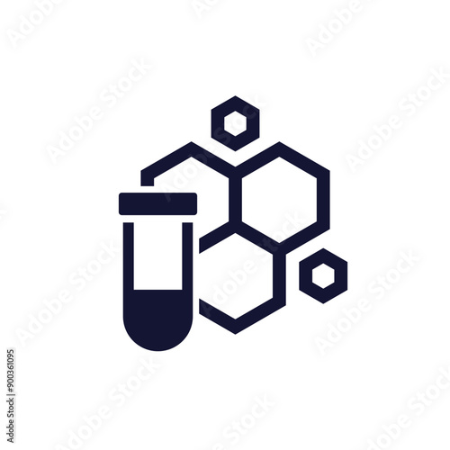 molecule and test tube icon