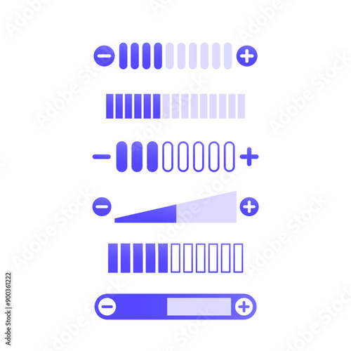 volume control, plus and minus vector design for apps