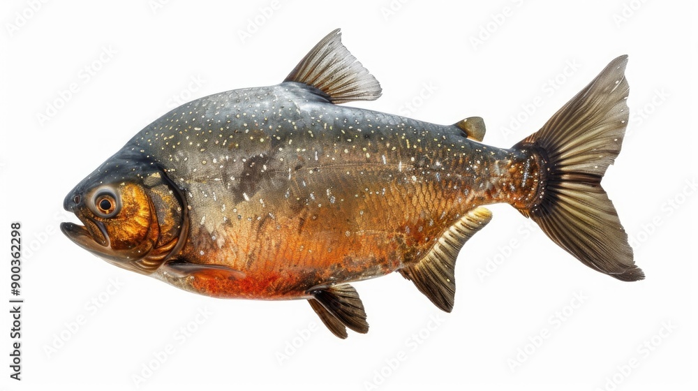 piranha fish isolated on white background piranha fish isolated on white background