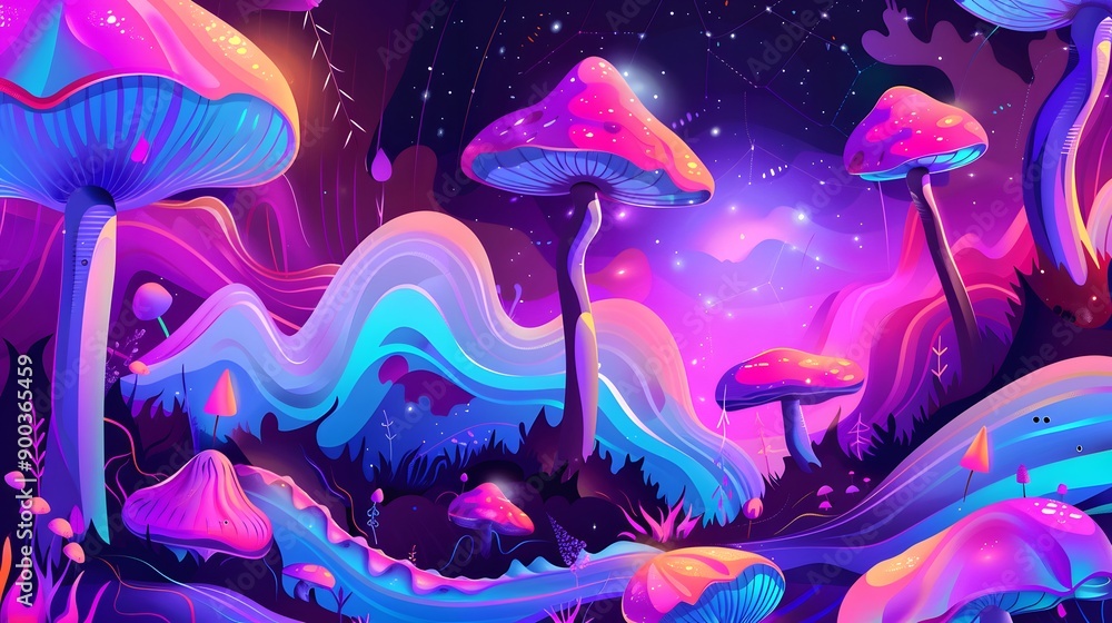 Abstract Trippy psychedelic background. Pastel color psychedelic background Abstract Trippy psychedelic background. Pastel color psychedelic background
