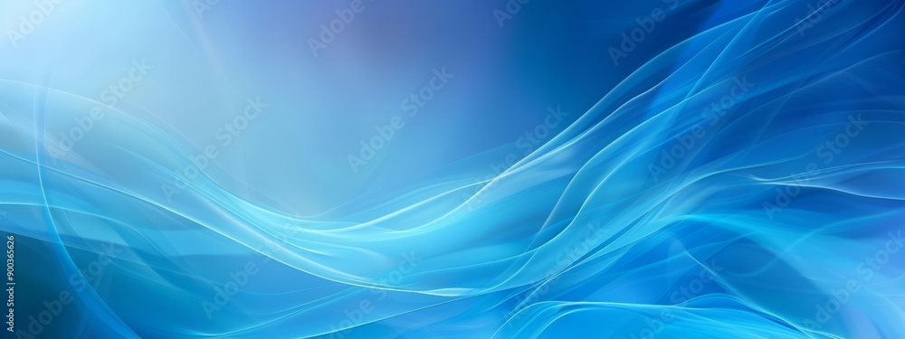 Naklejka premium Light blue gradient abstract banner background photo