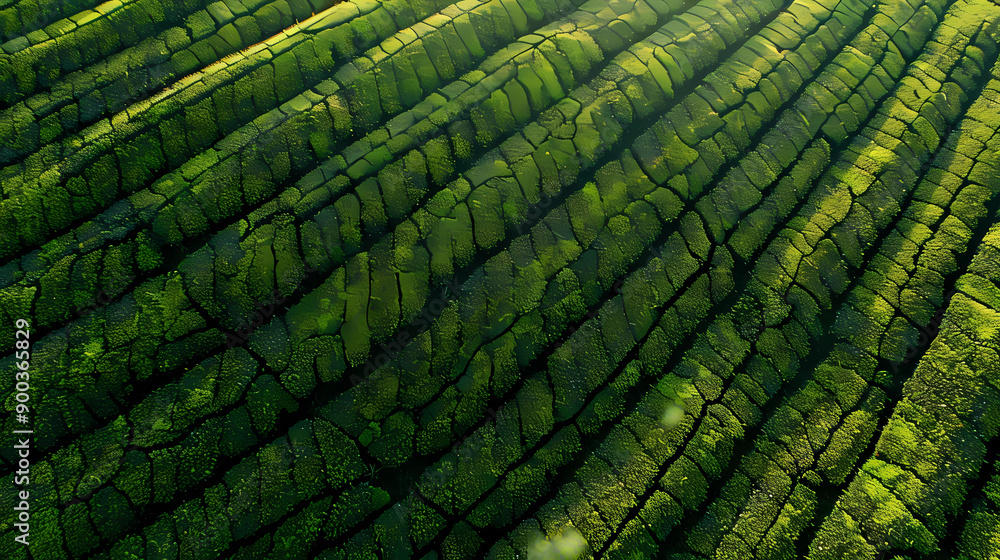 Fototapeta premium tea plantation on island