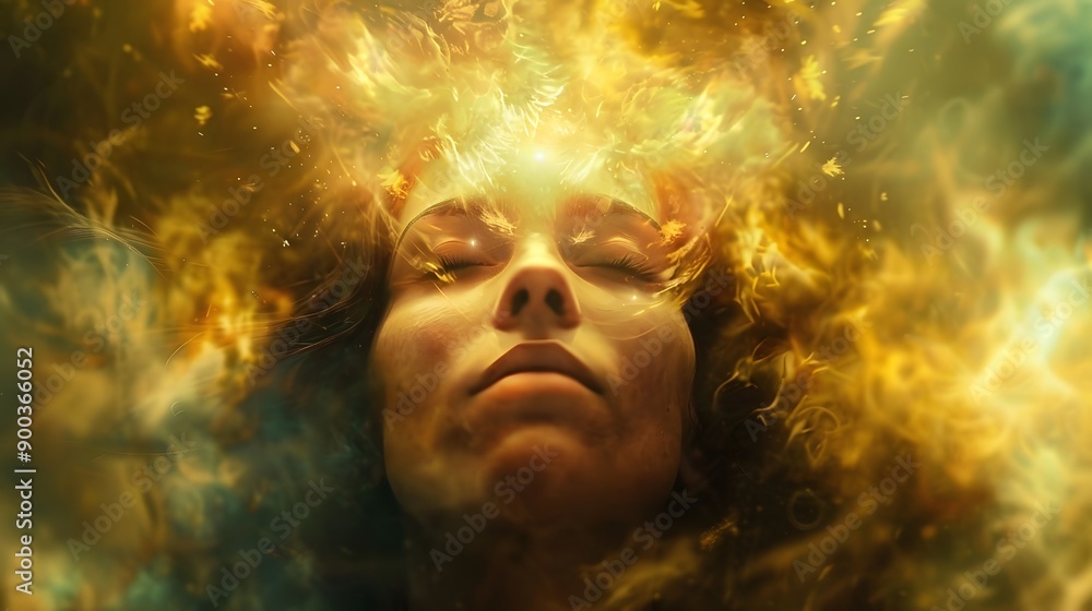 Power of meditation. Energy burst of chakra. Mindfulness power of awakening and self awerness. Great light of mental power. Power of meditation. Energy burst of chakra. Mindfulness power of awakening and self awerness. Great light of mental power.