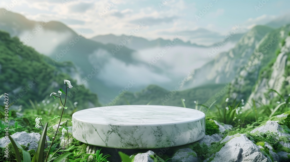 Marble Platform on Mountaintop Marble Platform on Mountaintop