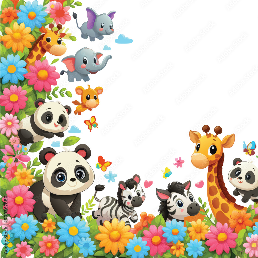 Naklejka premium animals set