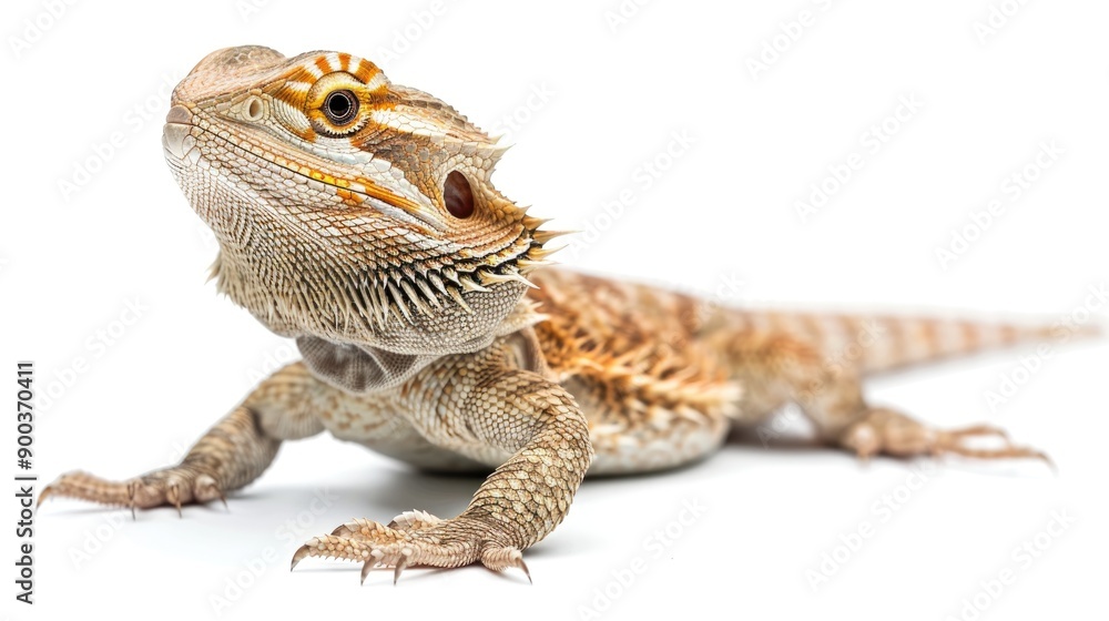 bearded dragon isolated on white background bearded dragon isolated on white background