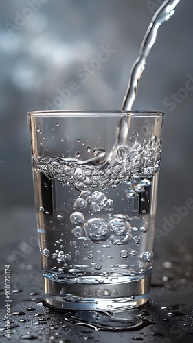 Pouring Water into Glass