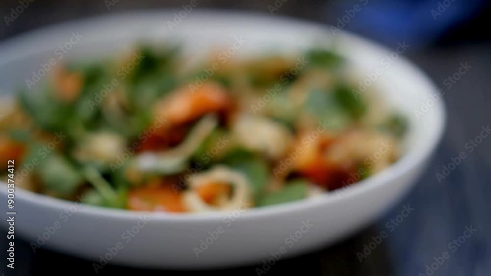 Culinary Delight: Close-Up 4K Video of Vibrant Fennel and Smoked Salmon Salad | Healthy Eating
Culinary Delight: Close-Up 4K Video of Vibrant Fennel and Smoked Salmon Salad | Healthy Eating