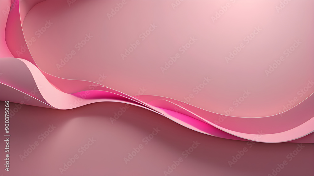 pink 3d waves with a pink background, banner poster backdrop design, empty space for text, header pink 3d waves with a pink background, banner poster backdrop design, empty space for text, header