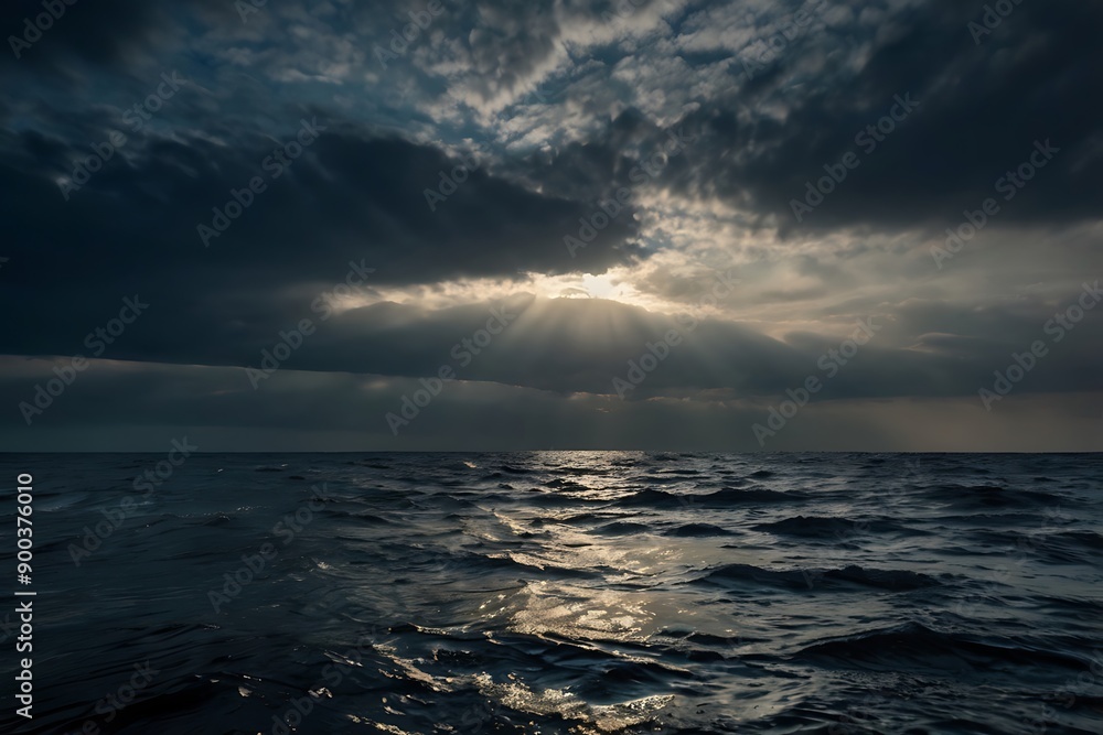 dark and stormy sea sunset dark and stormy sea sunset