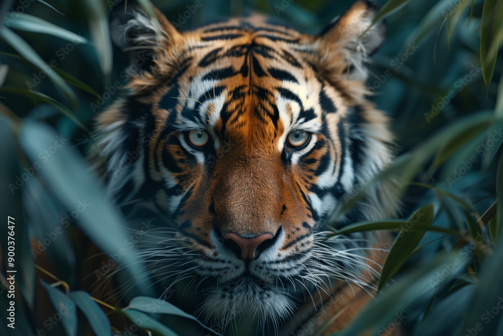 Close-Up of Tiger in Jungle Close-Up of Tiger in Jungle