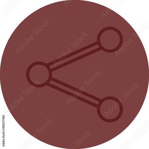 Share Vector Line Maroon Circle Maroon