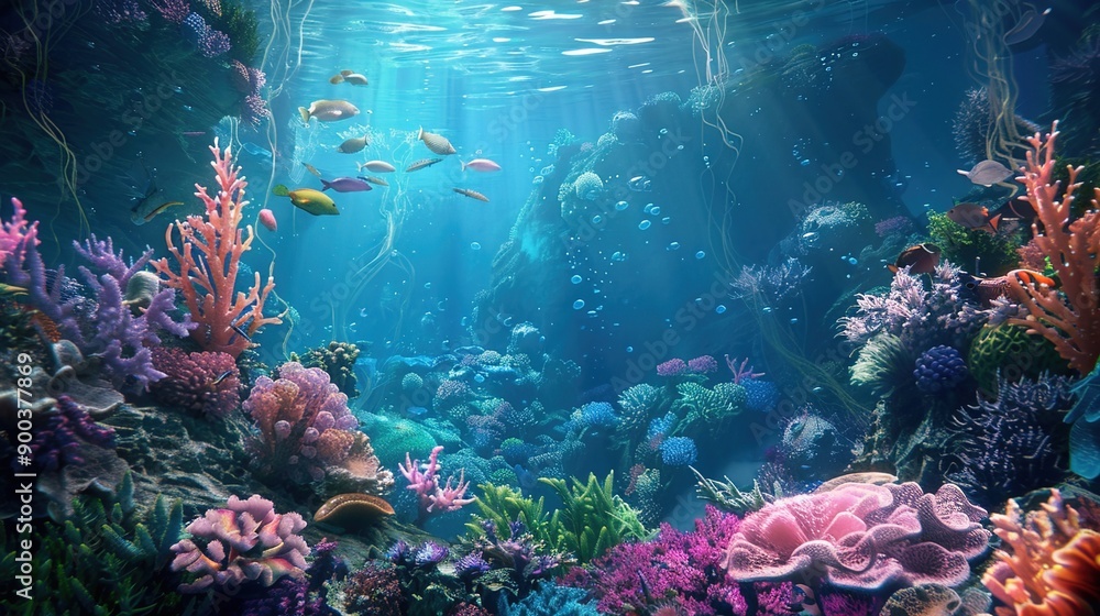 Obraz premium underwater sea wallpaper